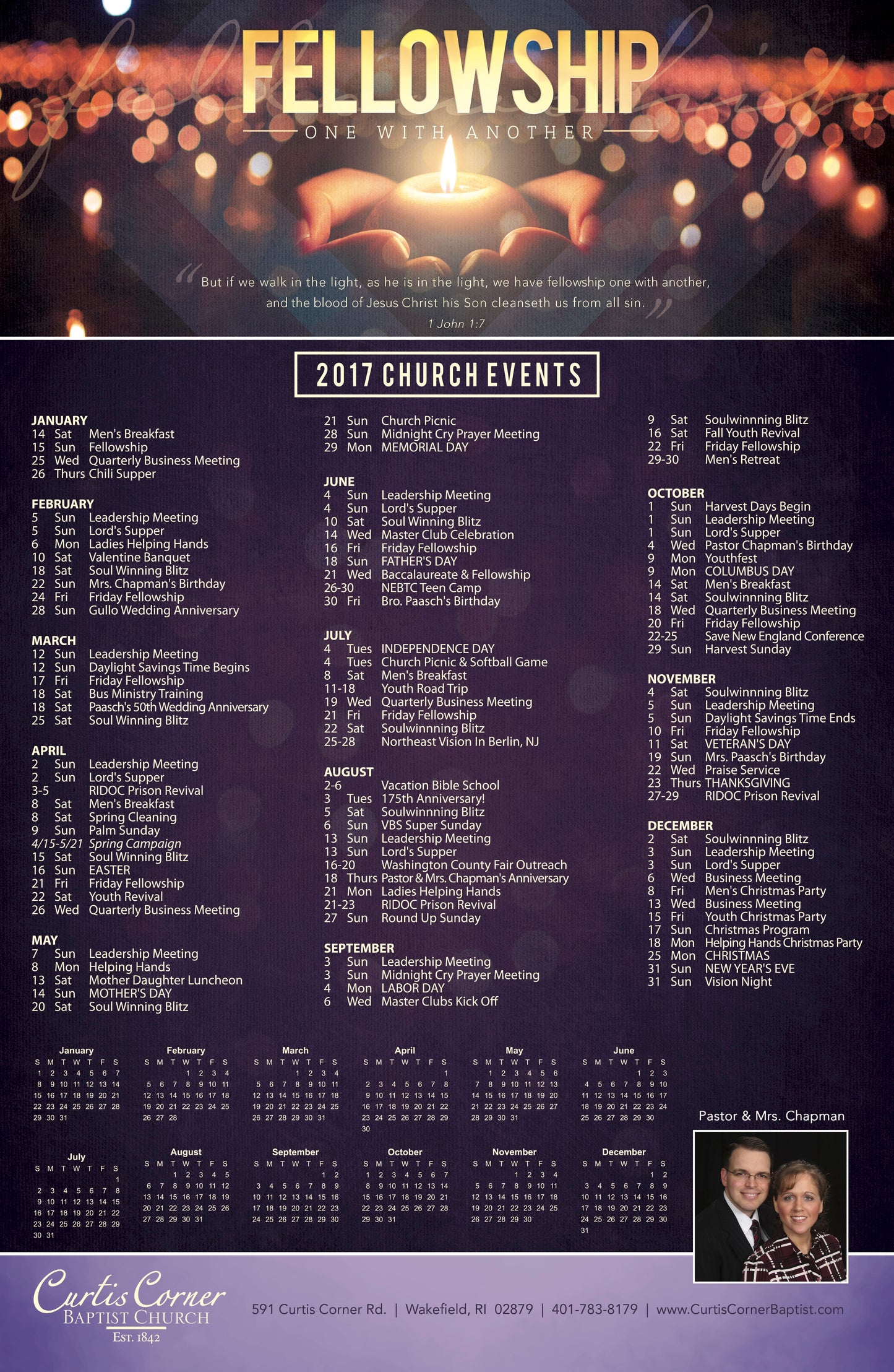 "Fellowship" Calendar Theme