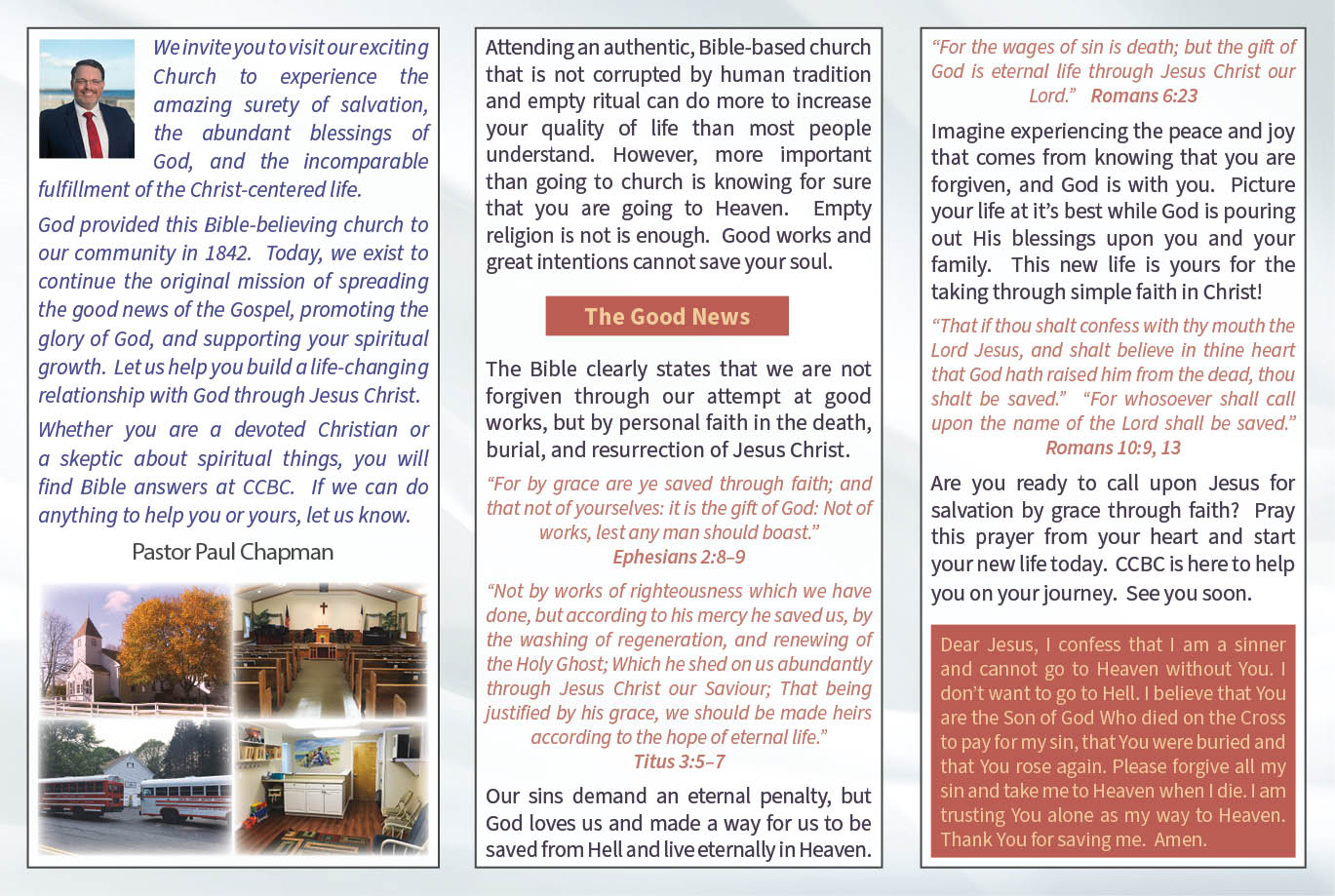 Church Invitation "Bract" - Custom Brochure Tract
