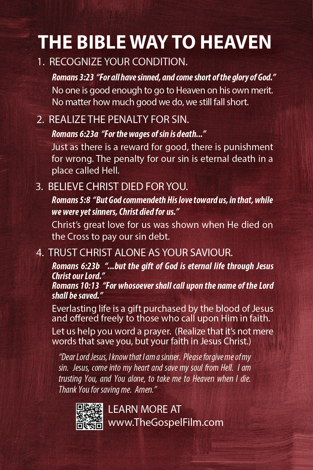 Church Invite Cards - Red - Customized With Your Information