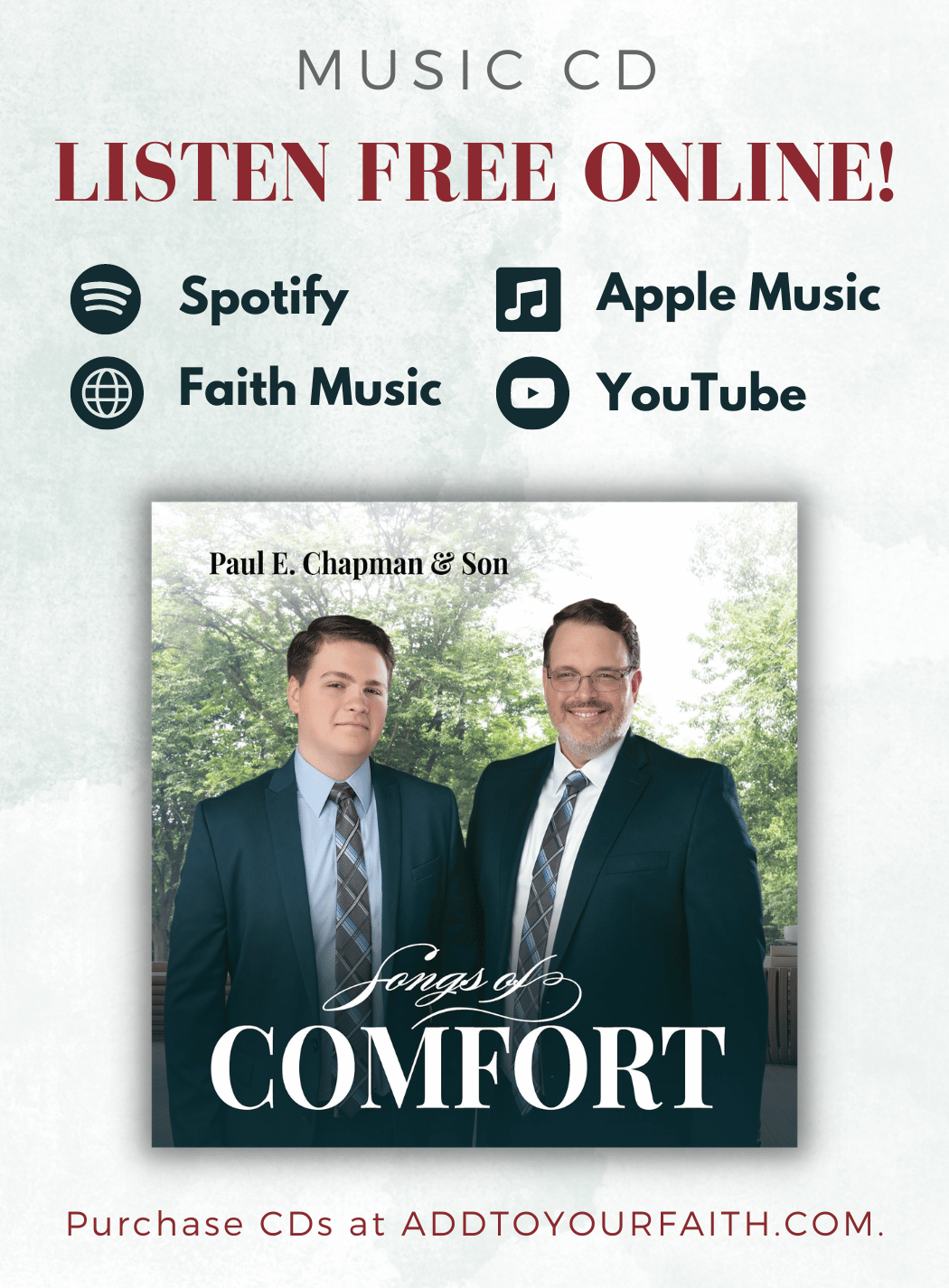Songs Of Comfort Music CD