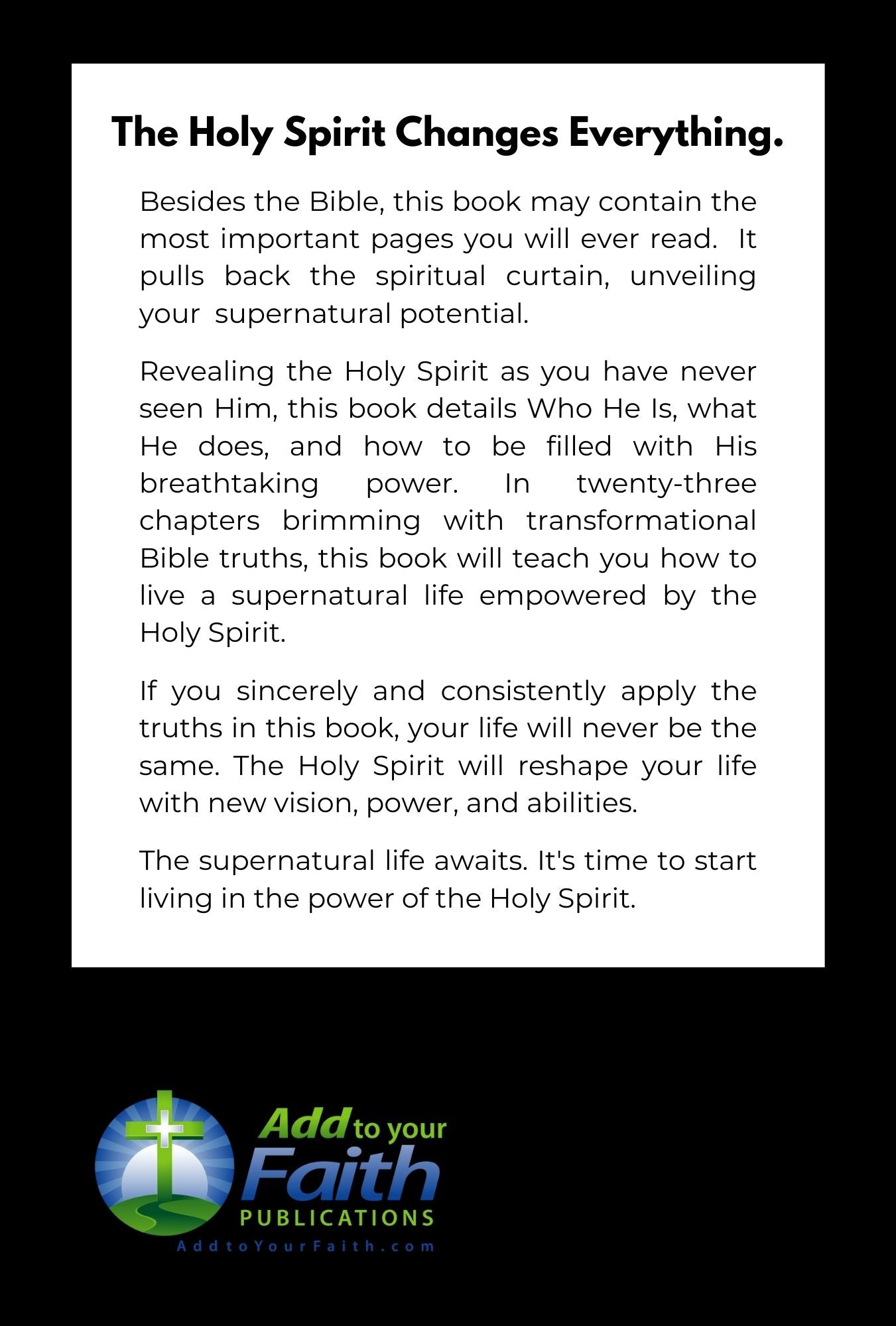 Supernatural Book - Living In The Power Of The Holy Spirit
