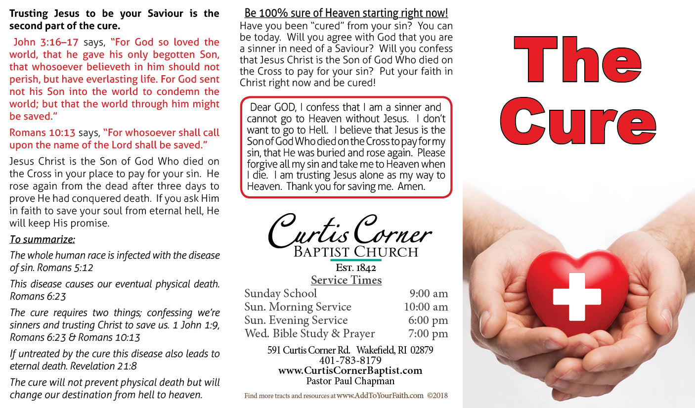 The Cure - Custom Gospel Tract