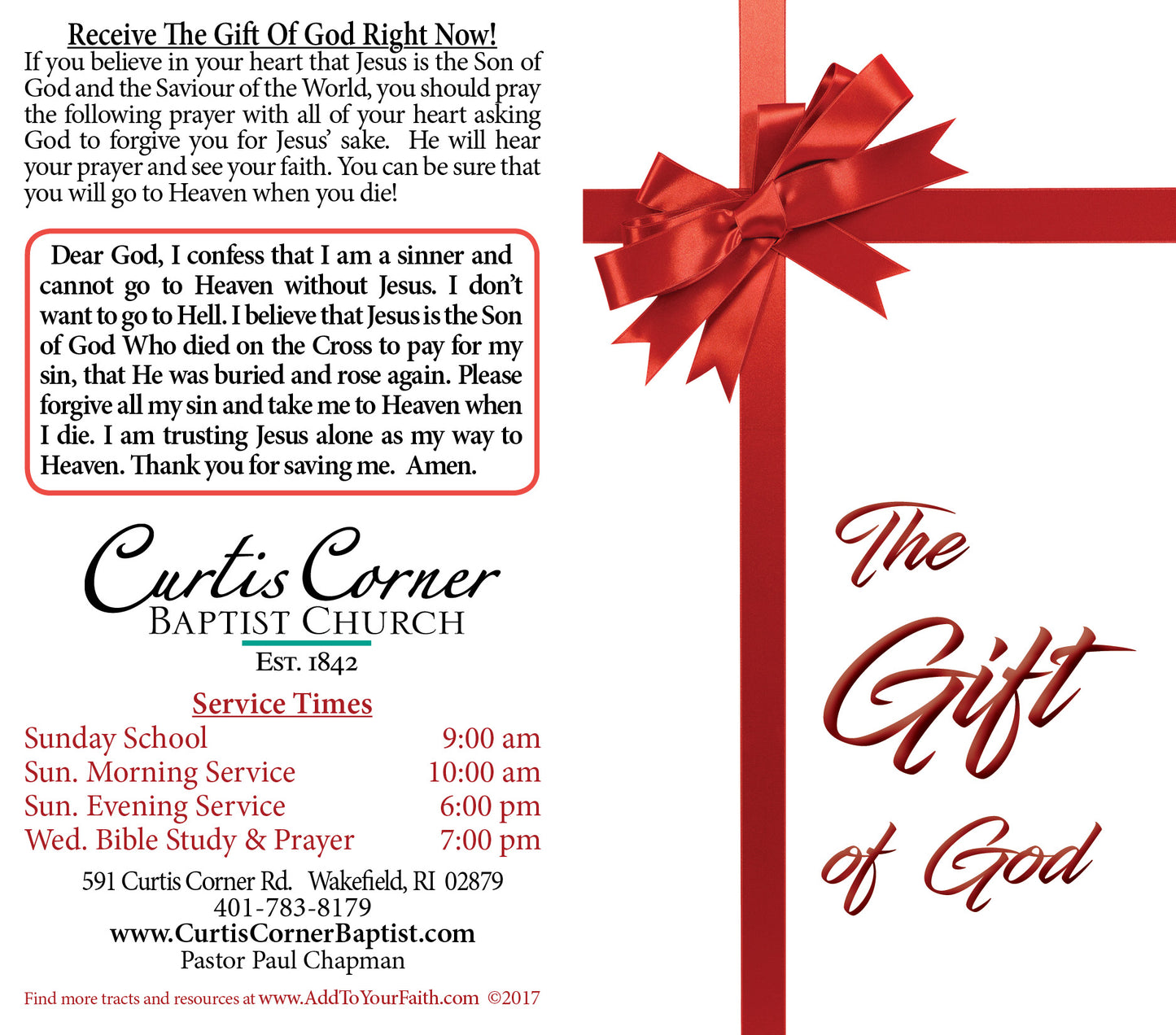 The Gift of God - Custom Tract