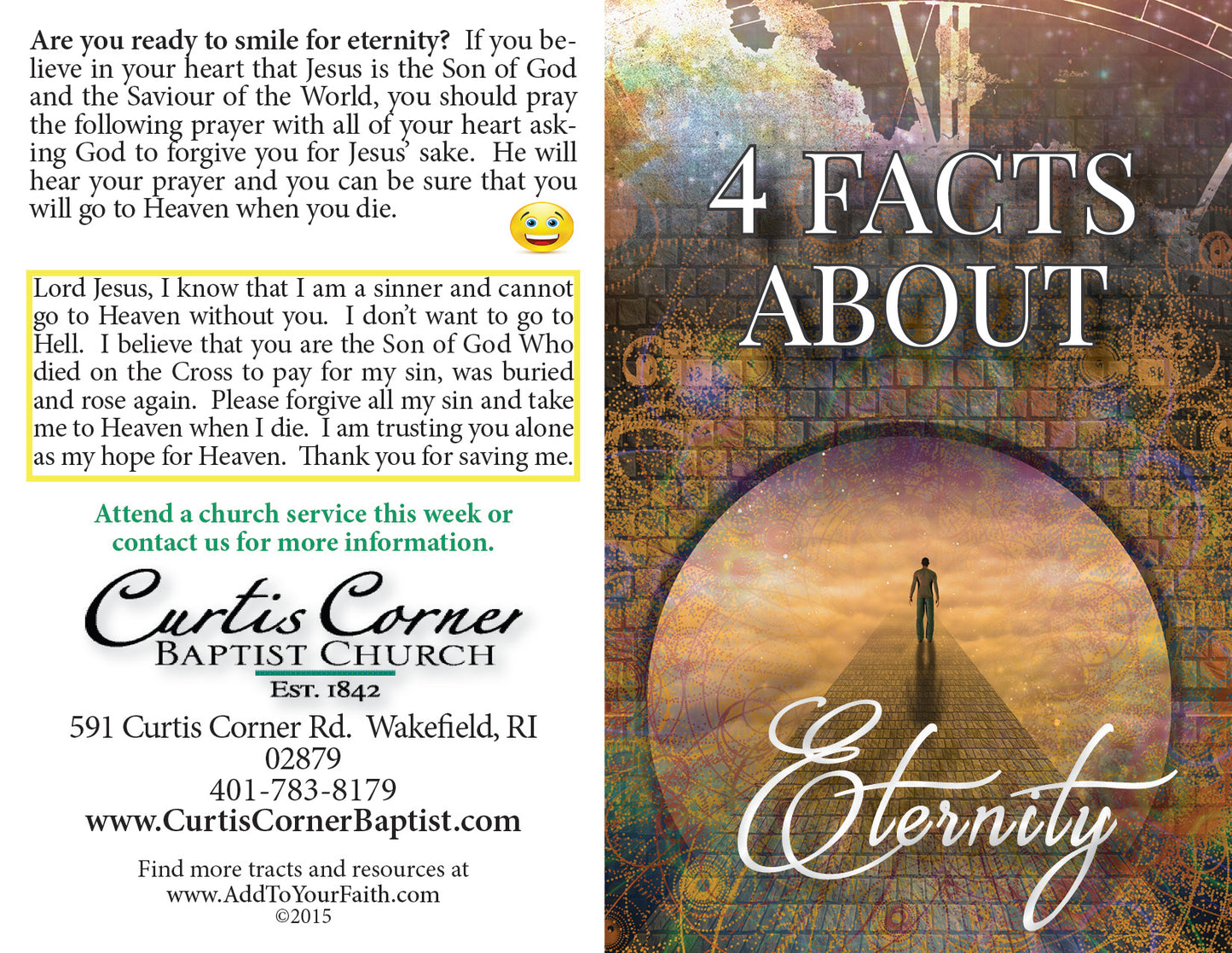 4 Facts About Eternity - Custom Tract