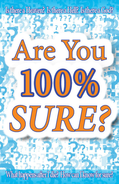 Are You 100% Sure? - Blank Tract - 100 pack